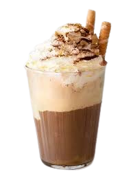 Refreshing Iced Coffee with ice cubes